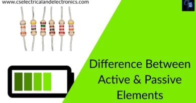 difference between active and passive elements