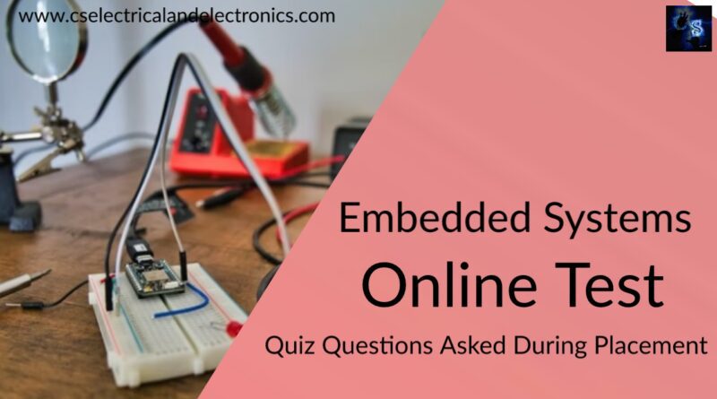 embedded systems online Test questions