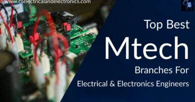 mtech branches for Electrical And Electronics Engineers