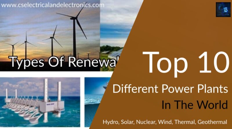 top 10 different power plants in the world