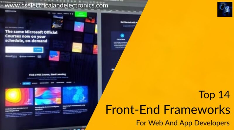 front end frameworks for web and app developers