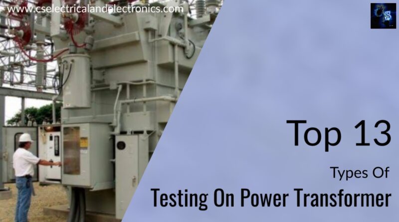 testing on power transformer