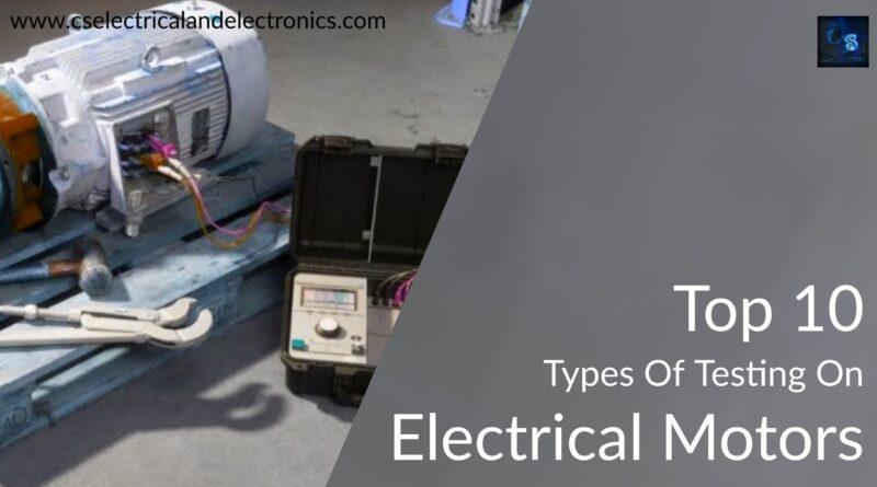 testing on electrical motors