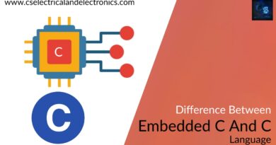difference between embedded c and c language