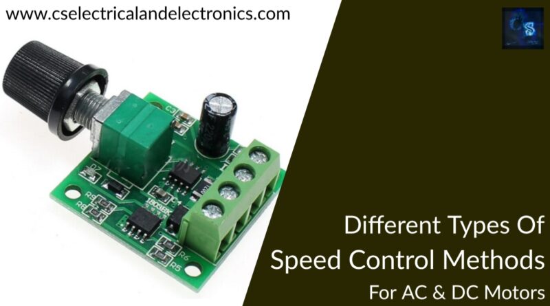 speed control methods for ac and dc motors