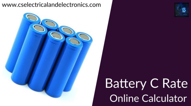 battery c rate online calculator