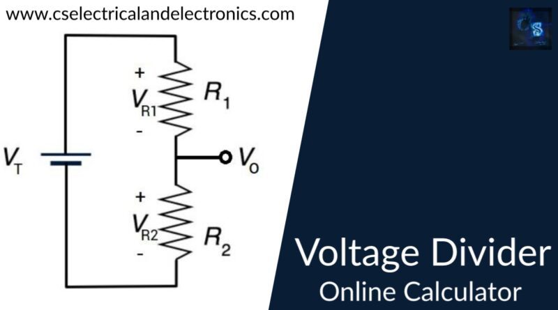 voltage divider online calculator