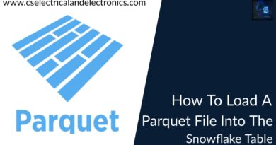 how to load a parquet File Into the snowflake table