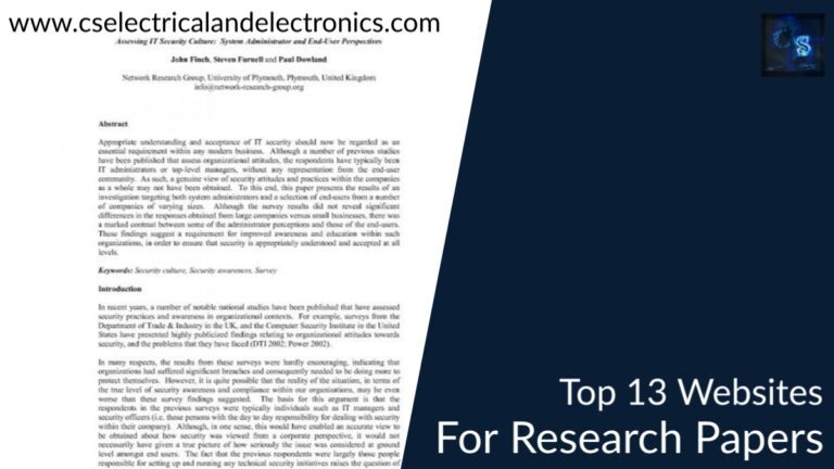 top 13 Websites for research papers