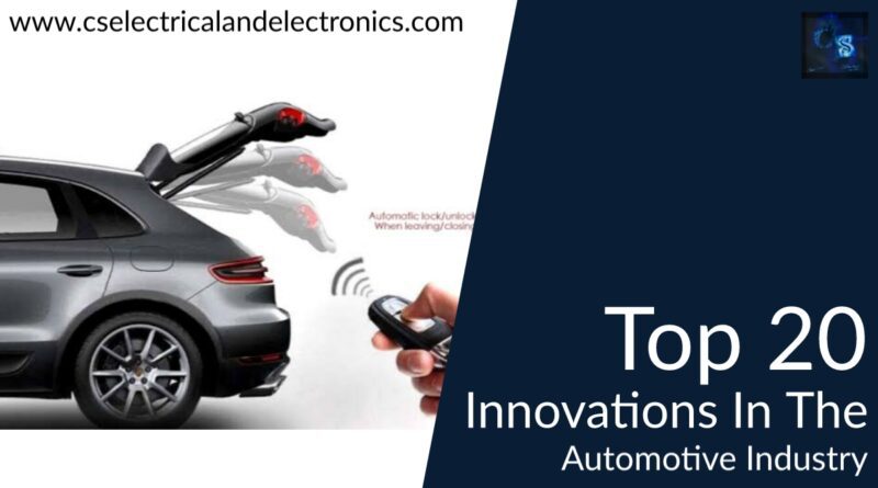 top 20 innovations In The automotive Industry