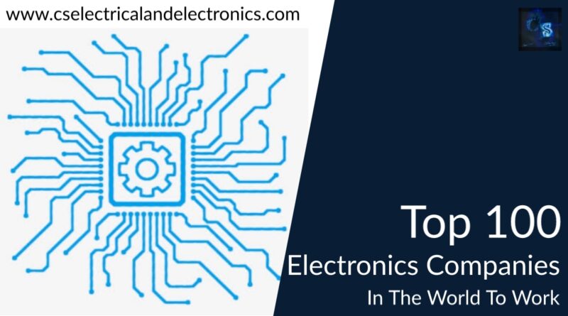 top 100 electronics Companies in the world