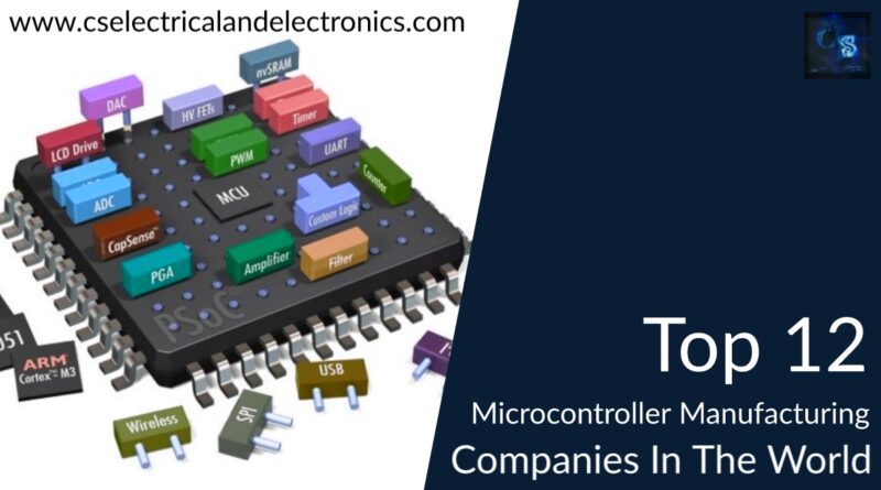 top 12 microcontrollers manufacturing companies in the world