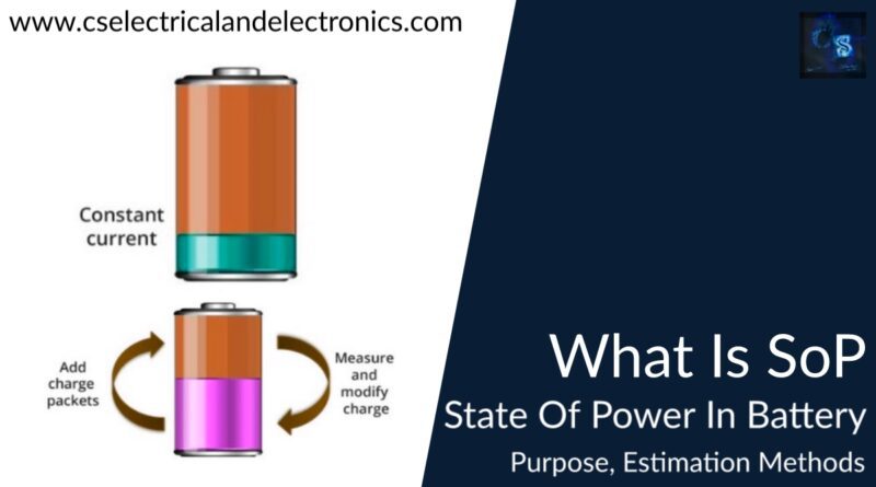what is sop state of power in battery