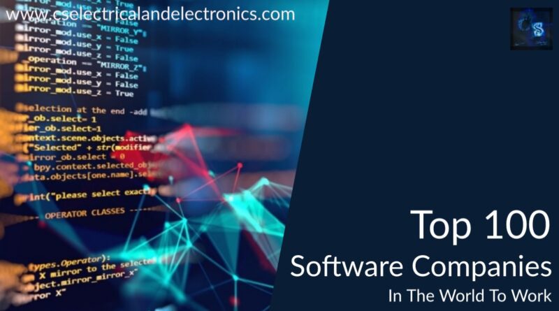 top 100 software companies in the world