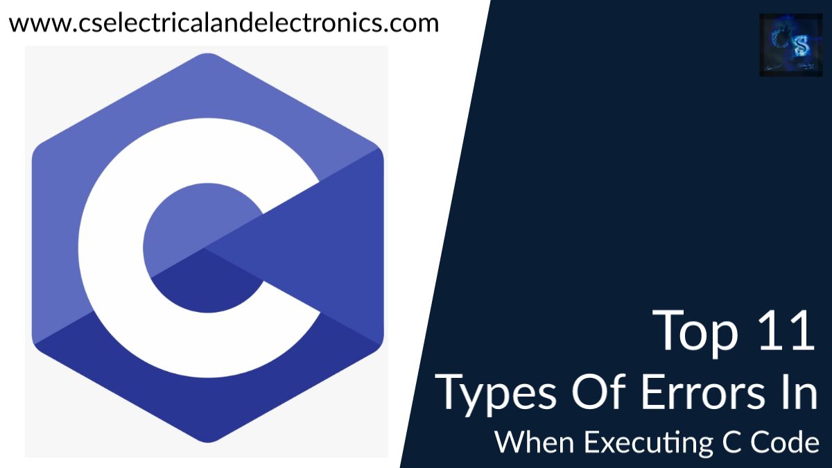 types of errors in c programming