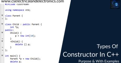 types of constructor in c