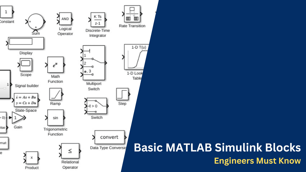 Basic MATLAB Simulink Blocks Engineers Must Know