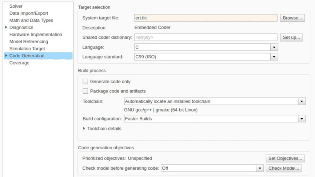 ert.tlc (Embedded Real-Time Target)