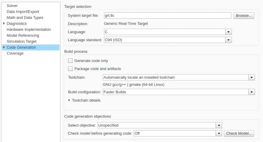 grt.tlc (Generic Real-Time Target)