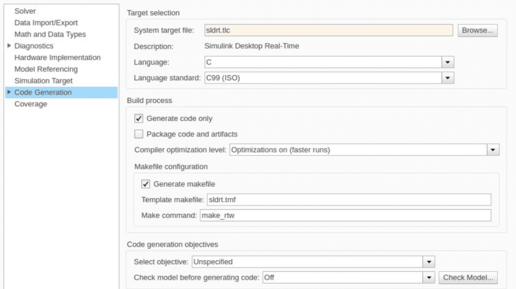 sldrt.tlc (Simulink Desktop Real-Time)