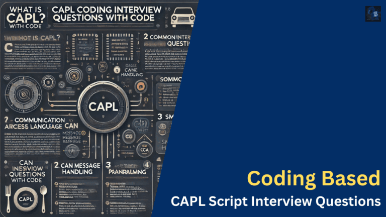 Coding Based CAPL Script Interview Questions