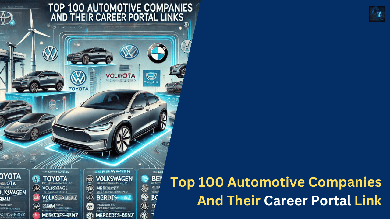 Top 100 Automotive Companies And Their Career Portal Link