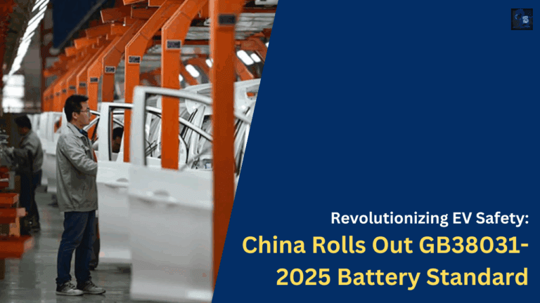 Revolutionizing EV Safety China Rolls Out GB38031-2025 Battery Standard