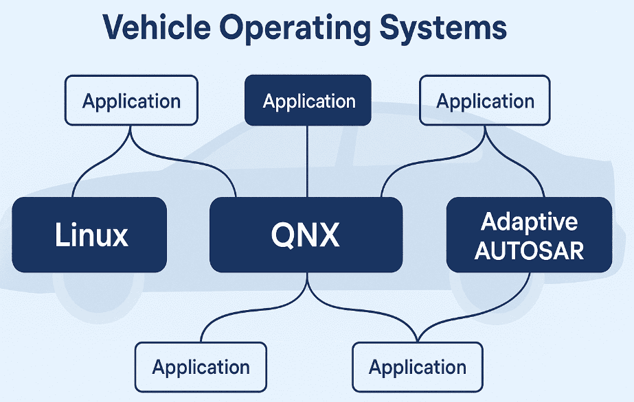 Vehicle Operating Systems (Linux, QNX, Adaptive AUTOSAR)