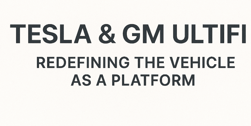 Tesla & GM Ultifi – Redefining the Vehicle as a Platform